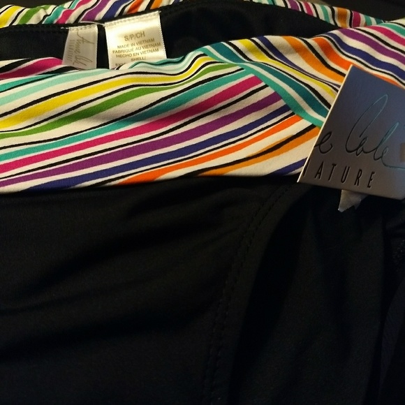 Anne Cole Rainbow Mid-Rise Bottom - Picture 4 of 4